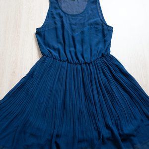 Urban Outfitters Pins & Needles Blue Heart Shaped Neckline Dress